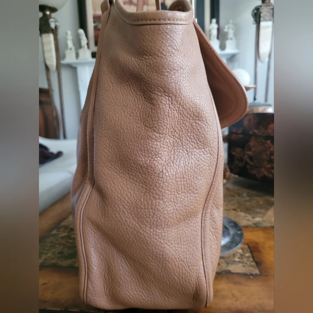 Tory Burch Tan Leather Tote Bag - Picture 4 of 9